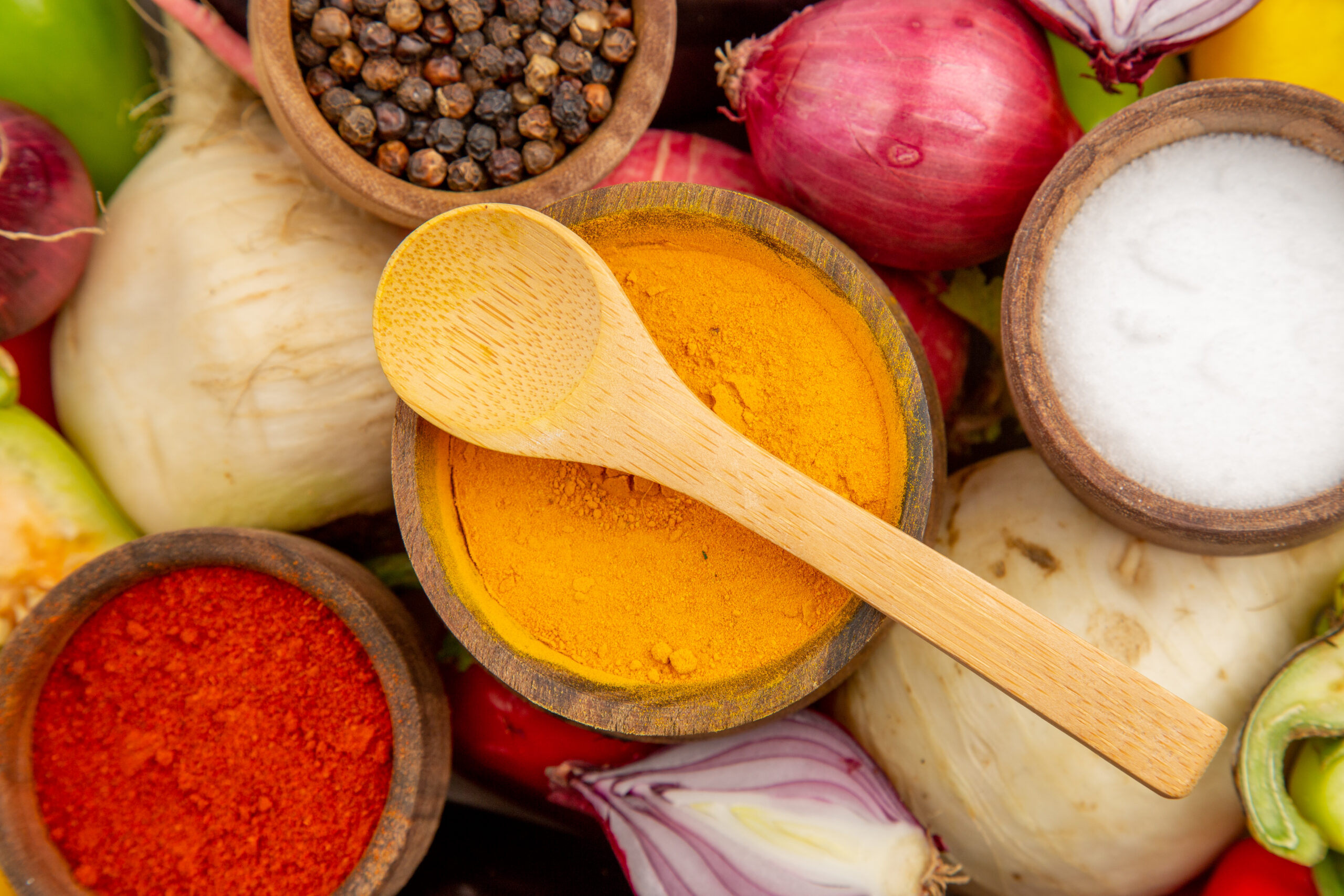 top-view-fresh-vegetable-composition-with-seasonings-white-table (1)